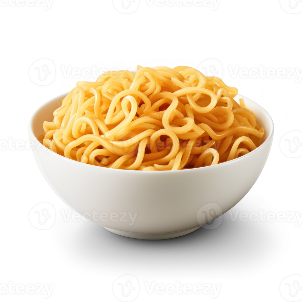noodles in bowl on transparent background png