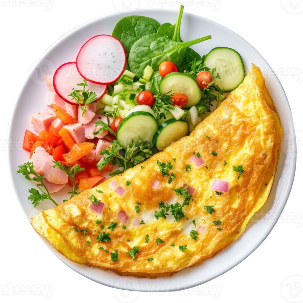 I need a picture of an egg omelet isolate on transparent background png