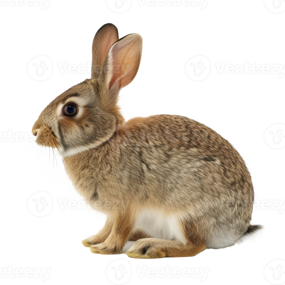 side view of a Rabbit on a transparent background png