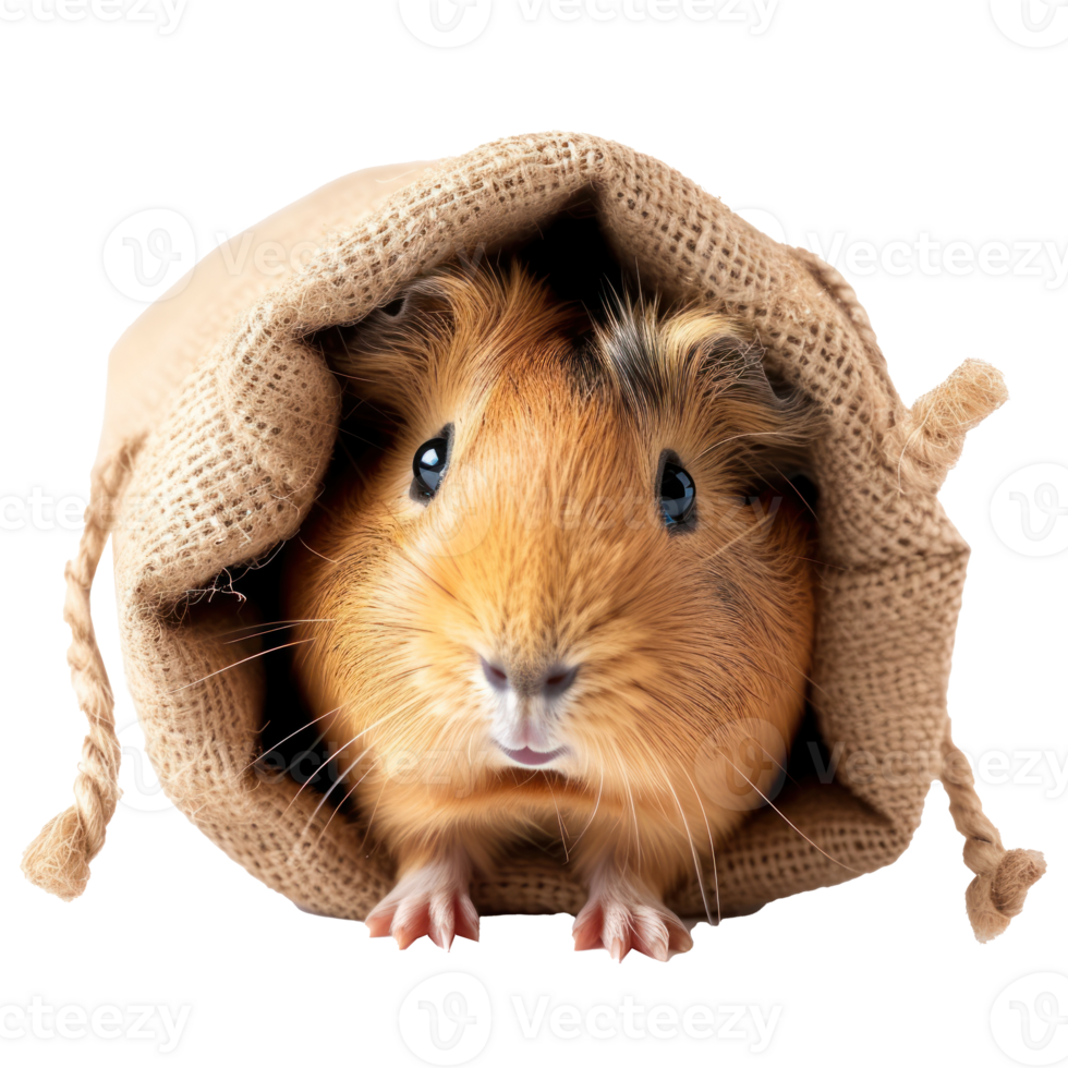 A bag of guinea pig food on a transparent background png