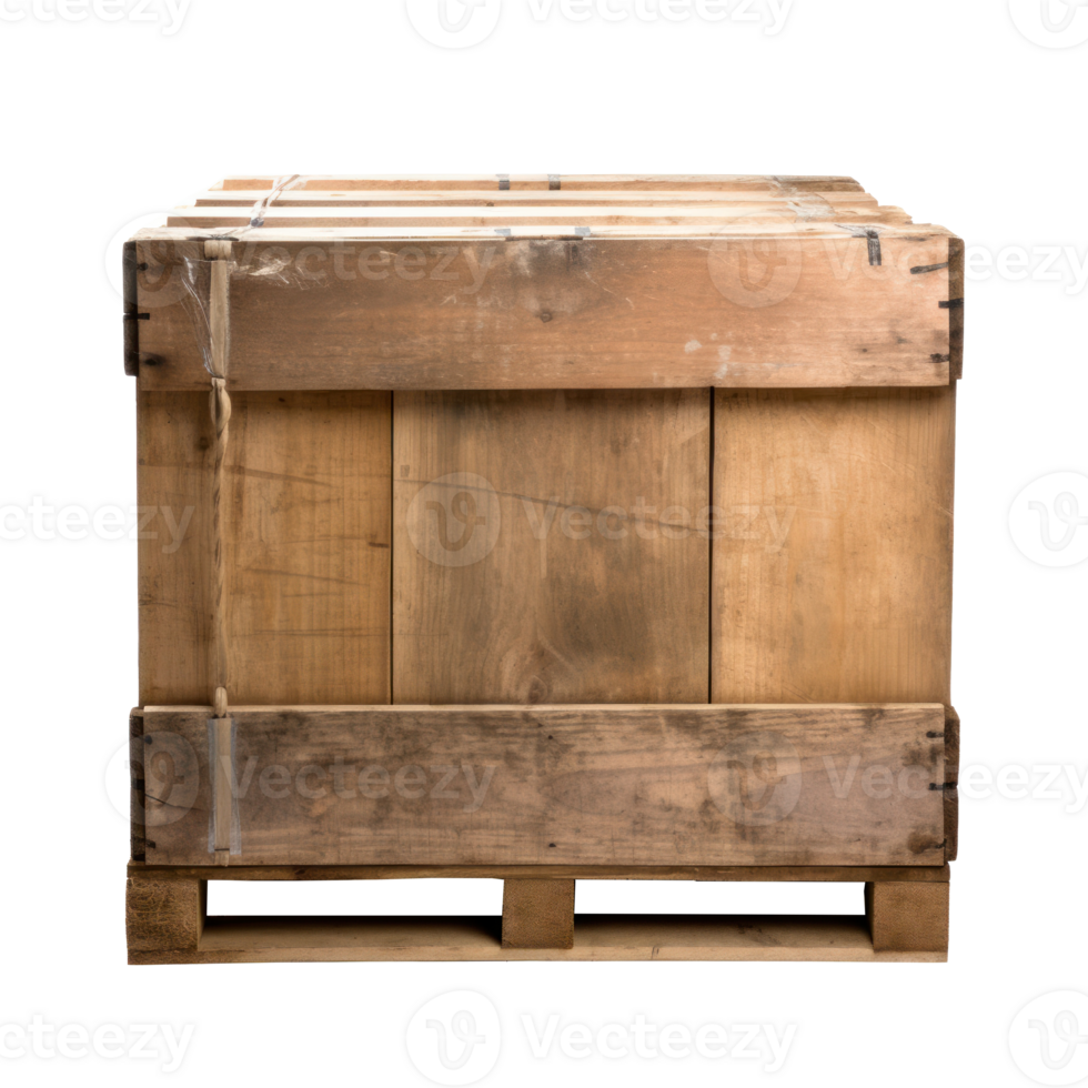Unique view of a Crate on a transparent background png