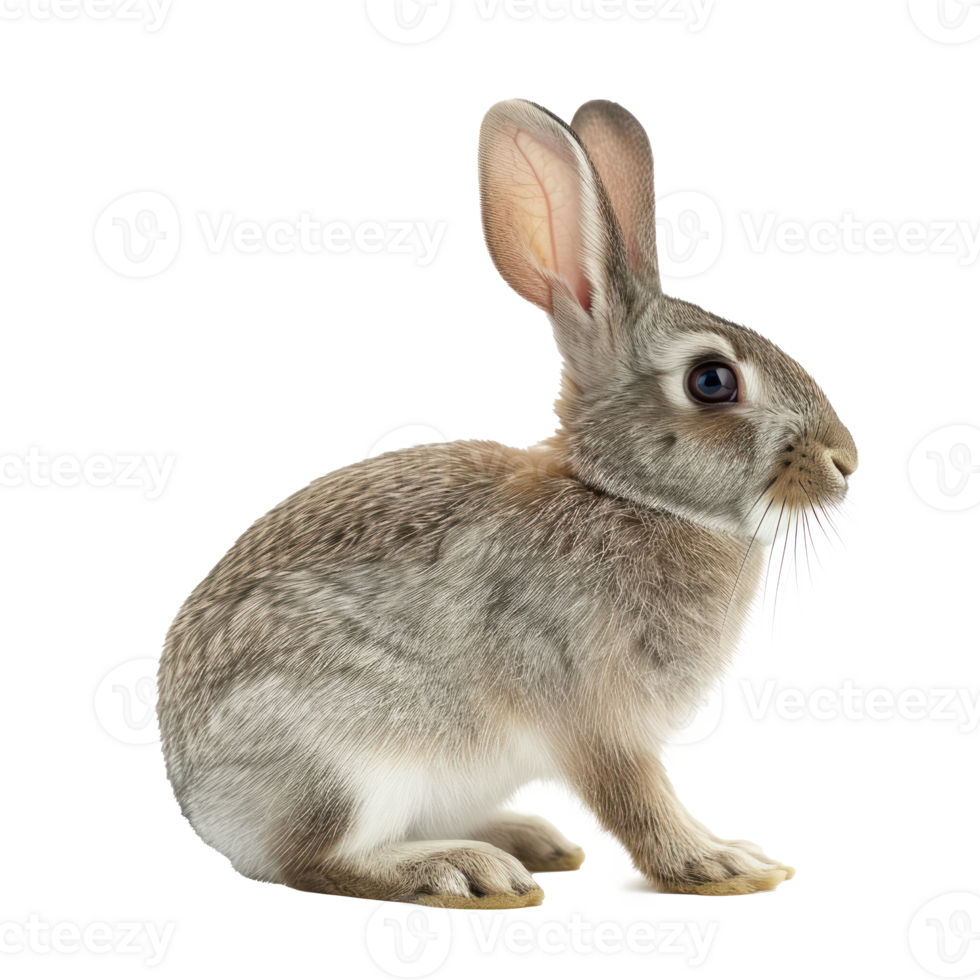 side view of a Rabbit on a transparent background png