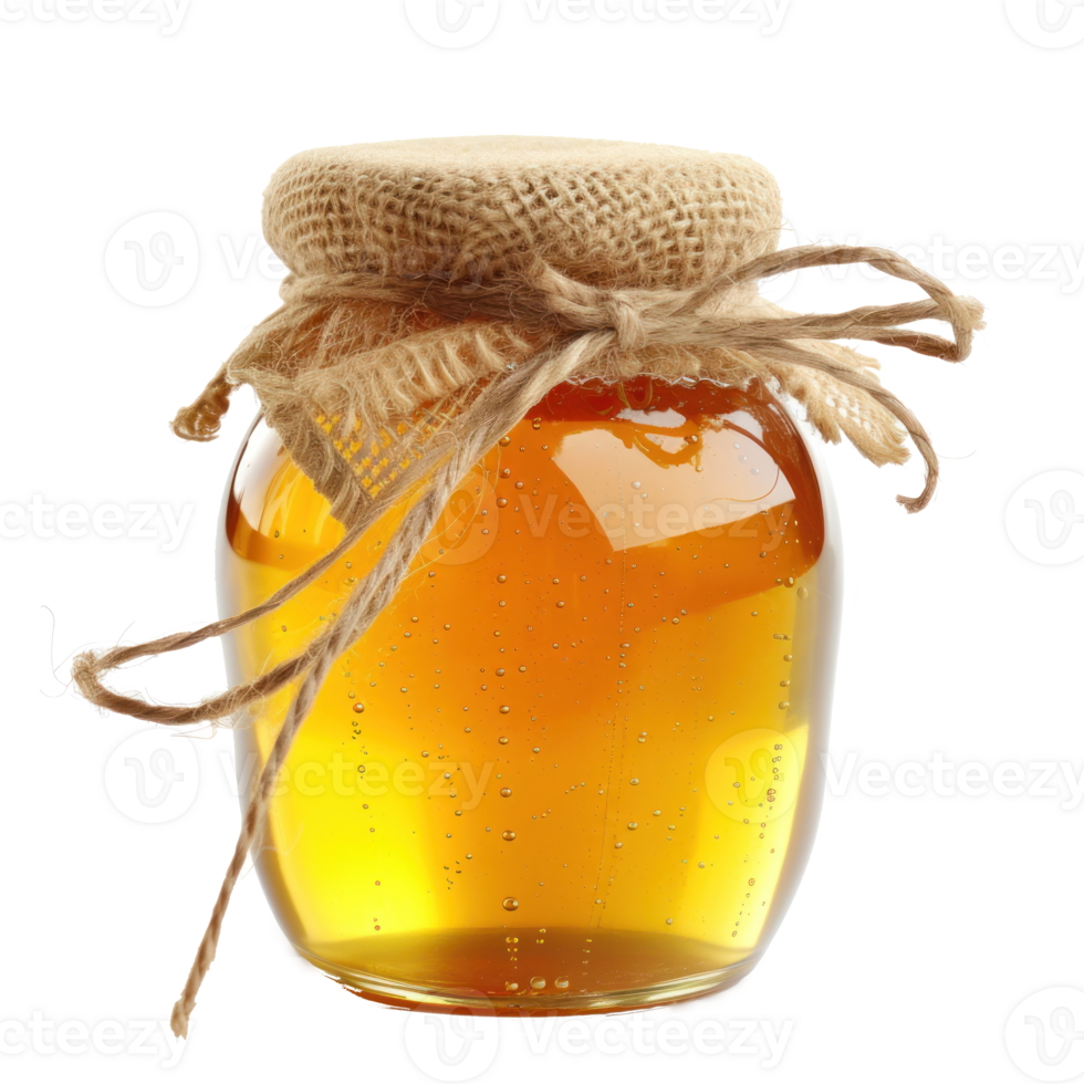 stock photo jar of honey, transparent background png