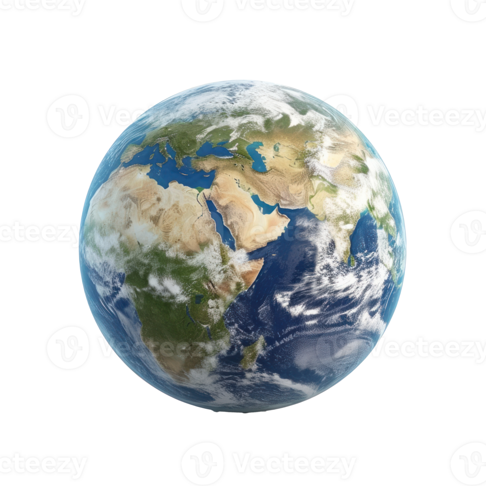 Planet Earth isolated on a transparent background png
