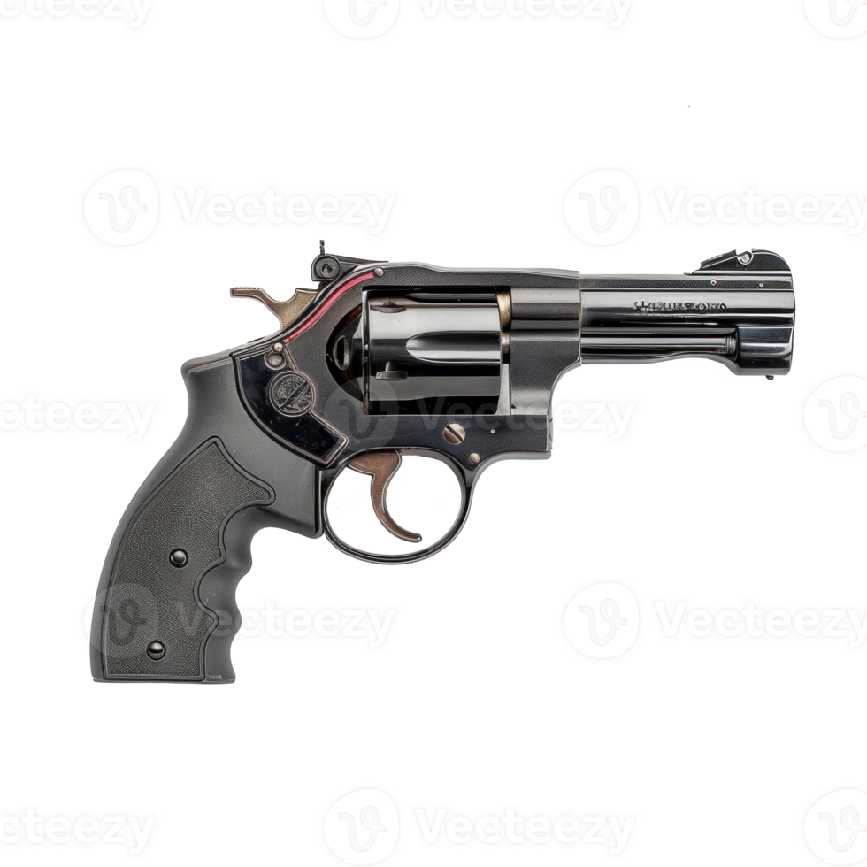 a revolver isolate on transparent background png