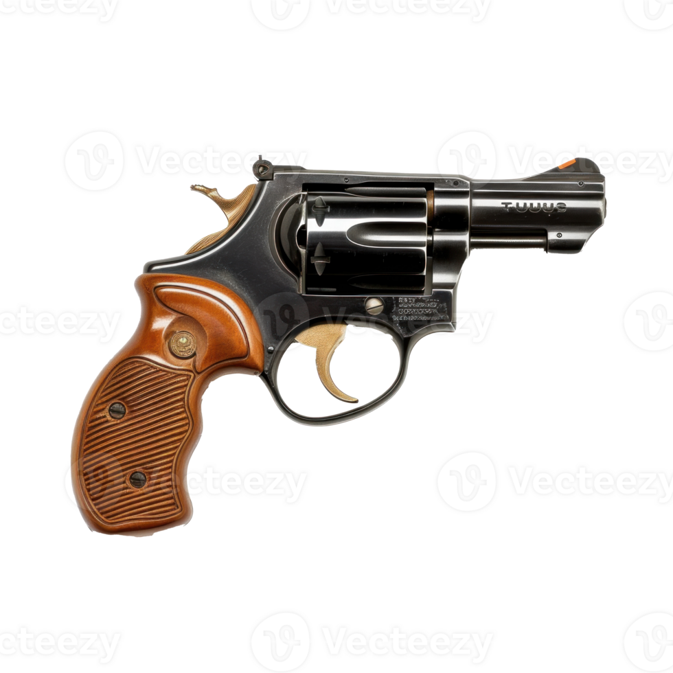 a revolver on a transparent background png