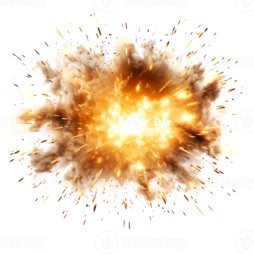 an explosion explosion on a transparent background png