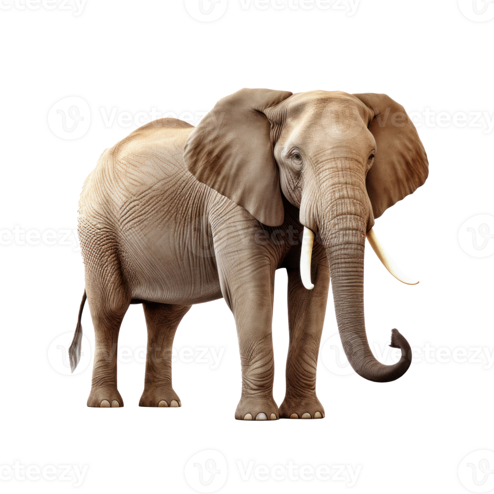 Elephant, side view, transparent background png