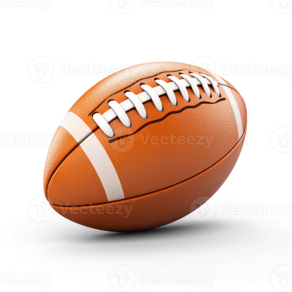 American football ball isolated on transparent background png