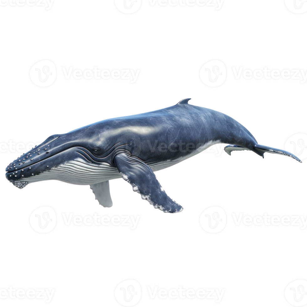 humpback whale isolate on transparent background png