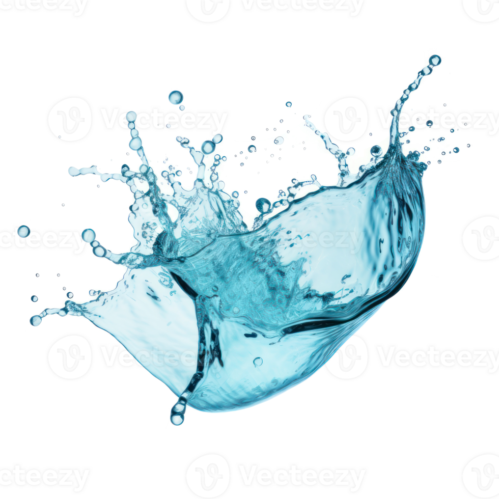water splash isolate on transparent background png