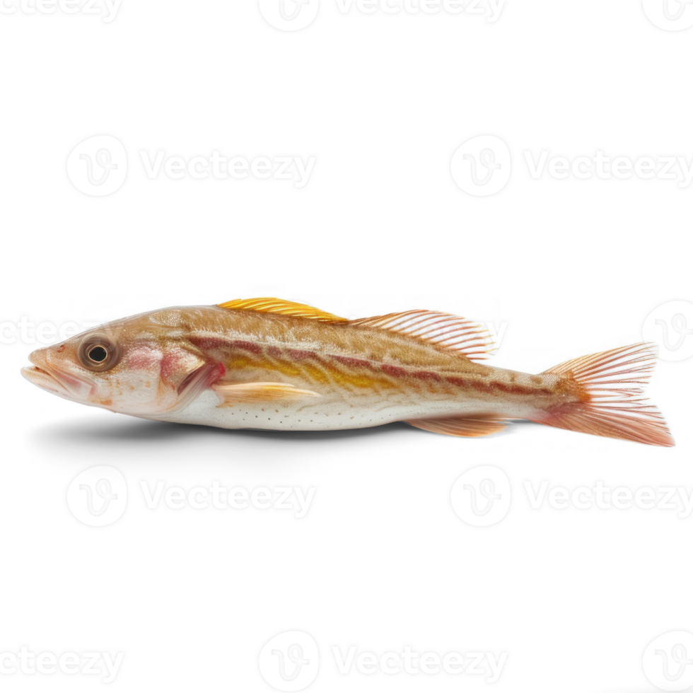 side view of a real fish on a transparent background png
