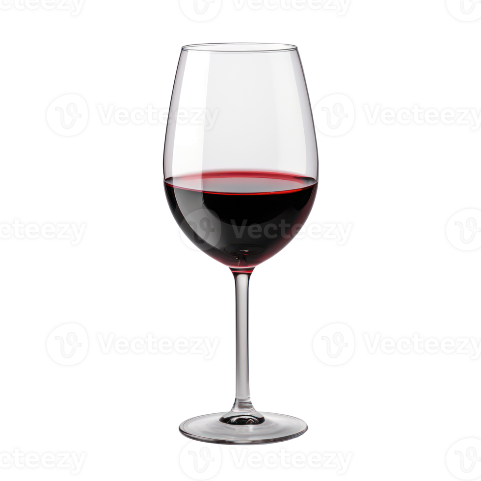 Glass of Malbec wine, isolated transparent background png