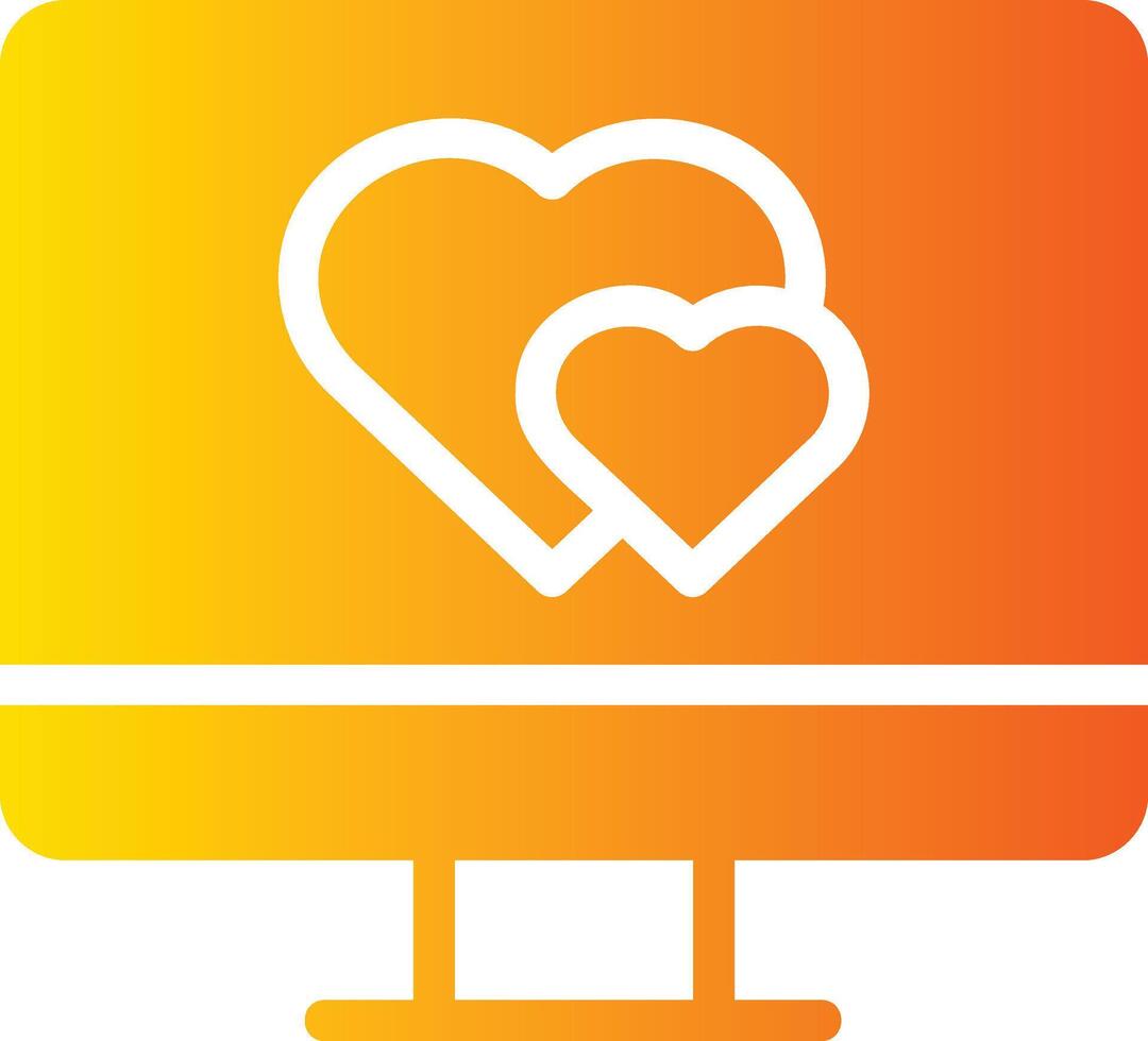 dating app in flat design style vector