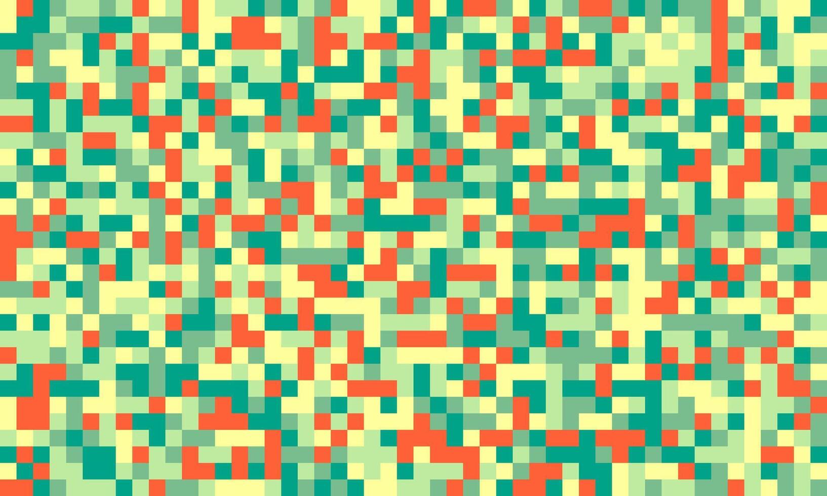 Symmetrical cube grid with vibrant, ornate colors. A beautiful geometric pattern suited for posters, fabric, or material design with a modern, textured appeal. vector