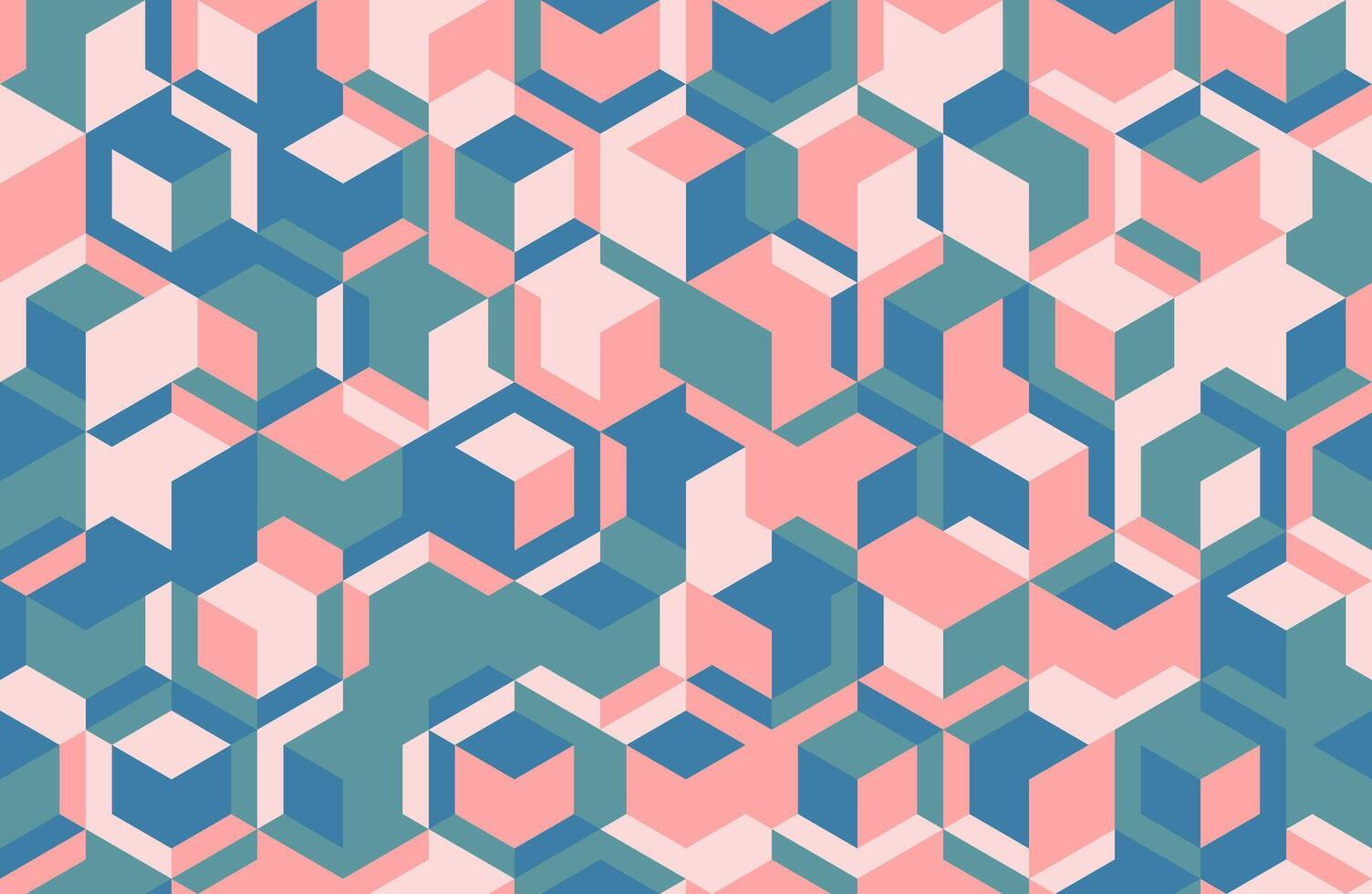 Geometric pattern with minimal shapes and artistic mosaic. Ideal for posters, backgrounds, or seamless textile designs with a trendy and modern feel. vector