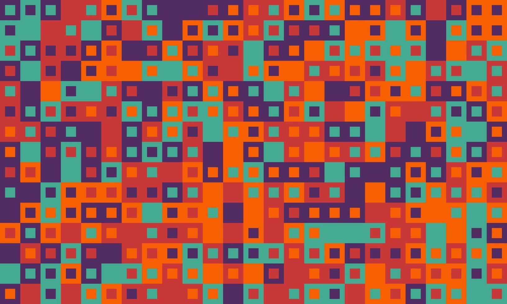 Geometric grid pattern with textured cubes and bright colours. Great for trendy, minimal designs, fabric prints, or background decor. vector