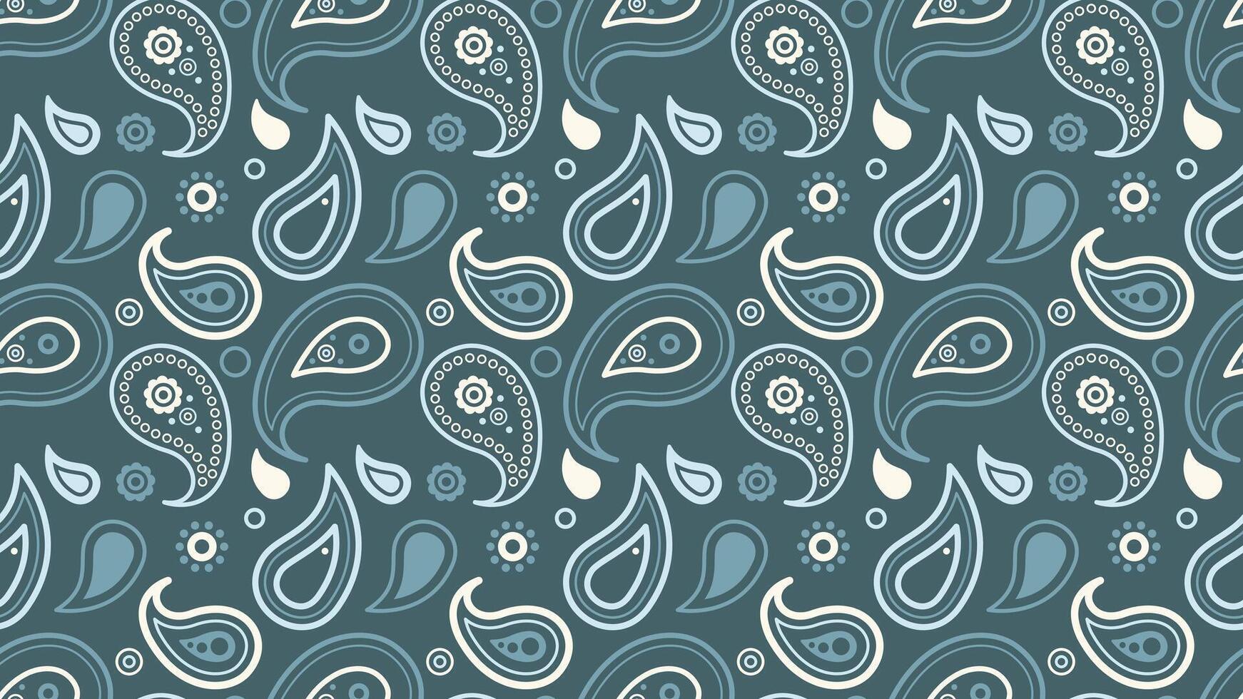 Paisley with awesome background. Orient image national paint. Textile symmetry in simplicity contrast. vector