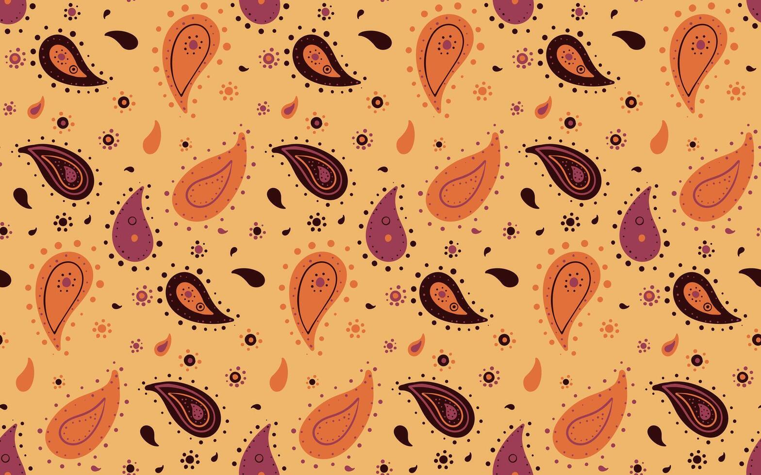 Material drawn at nature meadow. Curled clothing with damask image. Linen tradition on tranquility modern. vector