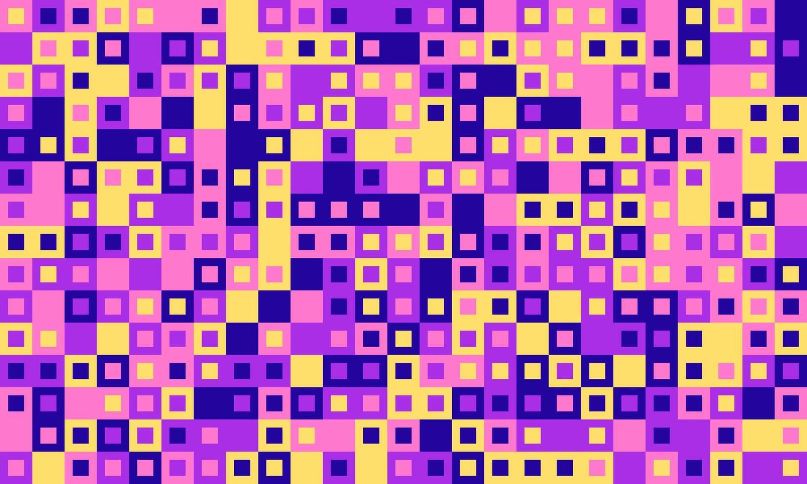 Trendy mosaic-style pattern with structured geometry. A vibrant, colourful grid design ideal for cover art, fabric, or creative posters. vector