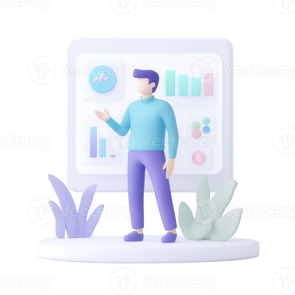 A professional presentation with a data-driven focus featuring graphs and charts. png