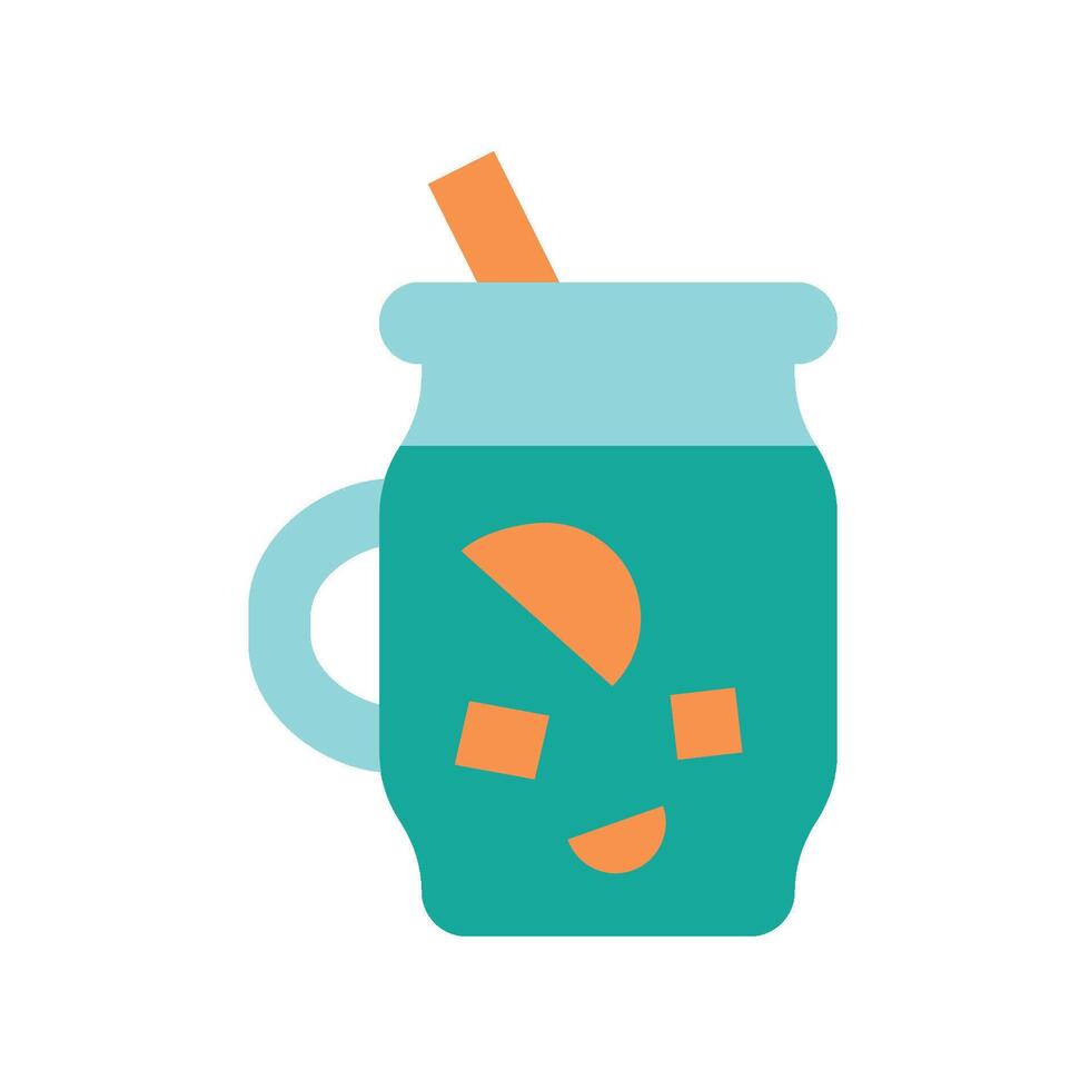 Mojito Cocktail icon - flat vector
