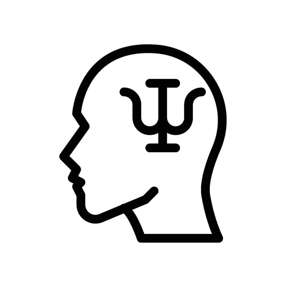 Psychology Icon - outline vector