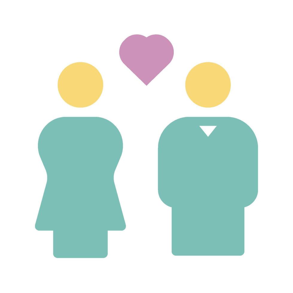 bride woman wedding icon - filled line vector