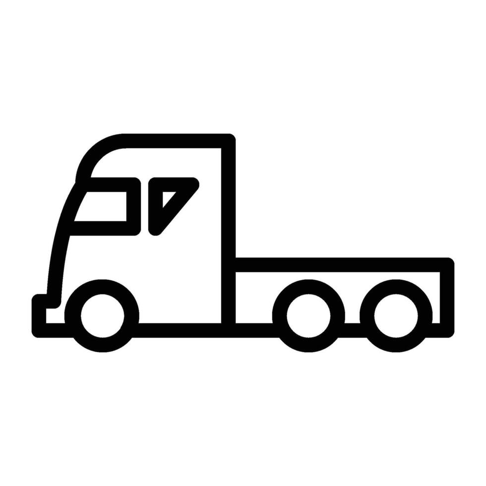 Utility Truck icon - outline vector