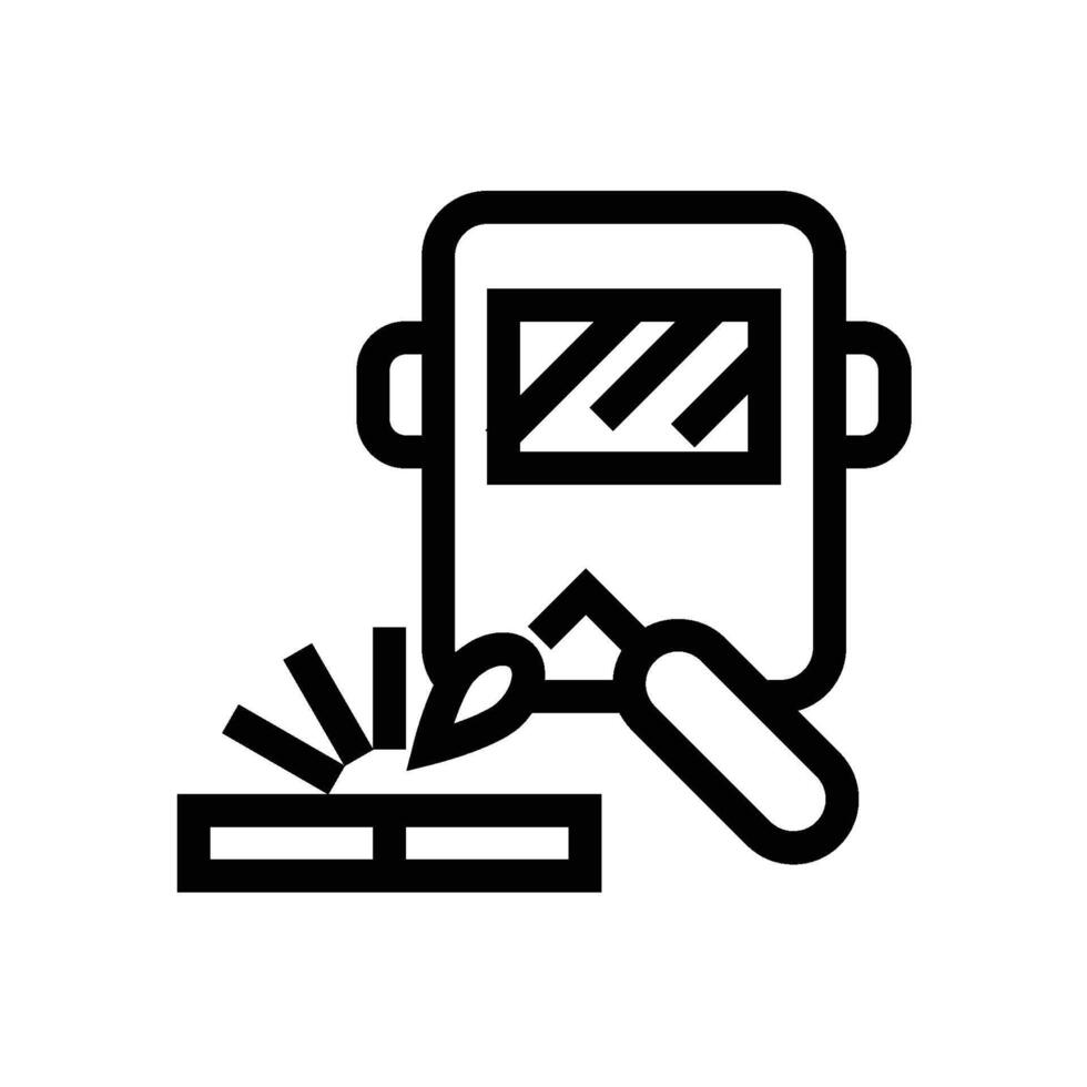 Industrial Welding icon - outline vector