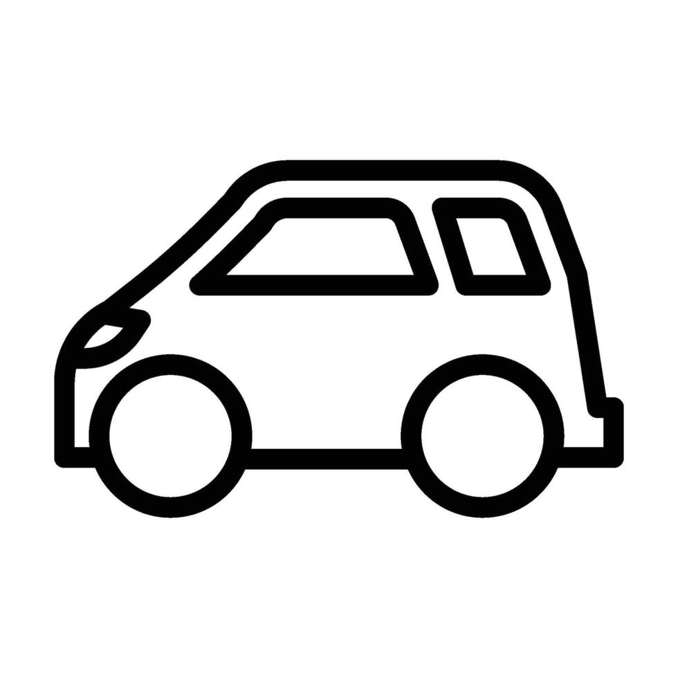 Micro Car icon - outline vector
