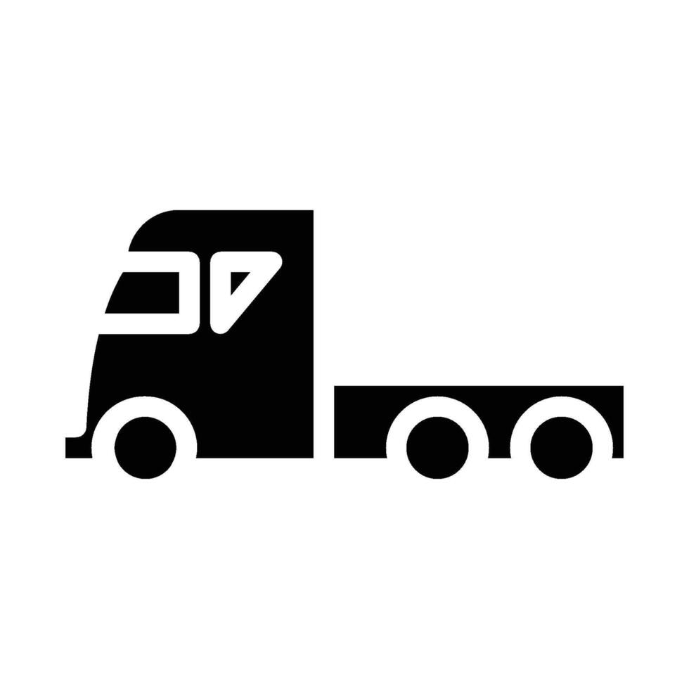 Utility Truck icon - solid vector