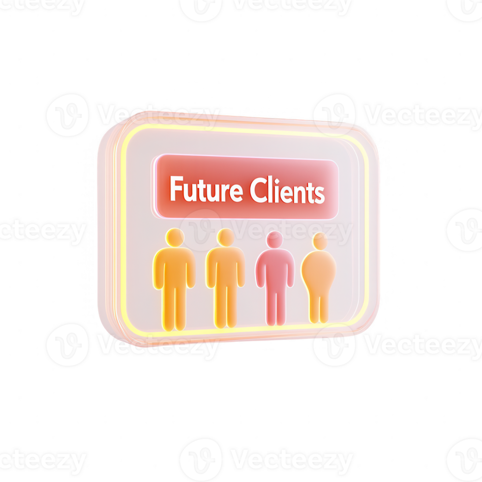 Graphic representation of future clients for business growth and strategy. png