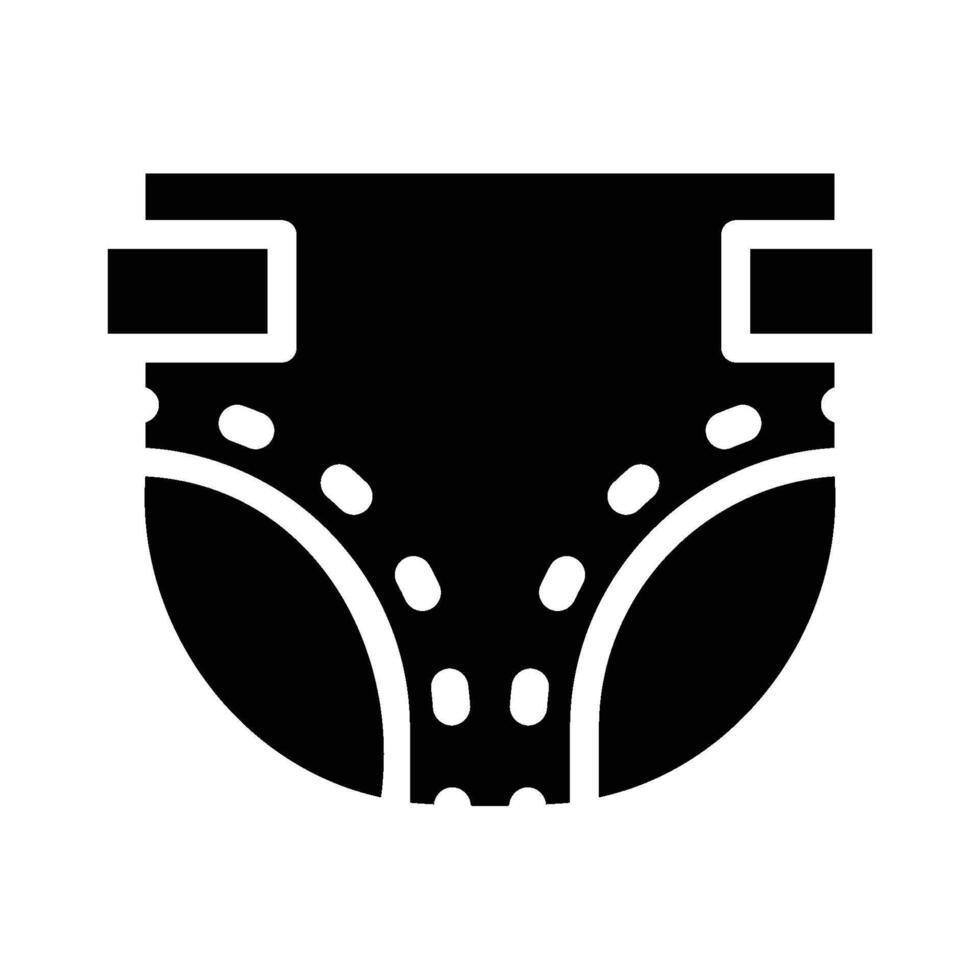 Diaper Icon - solid vector