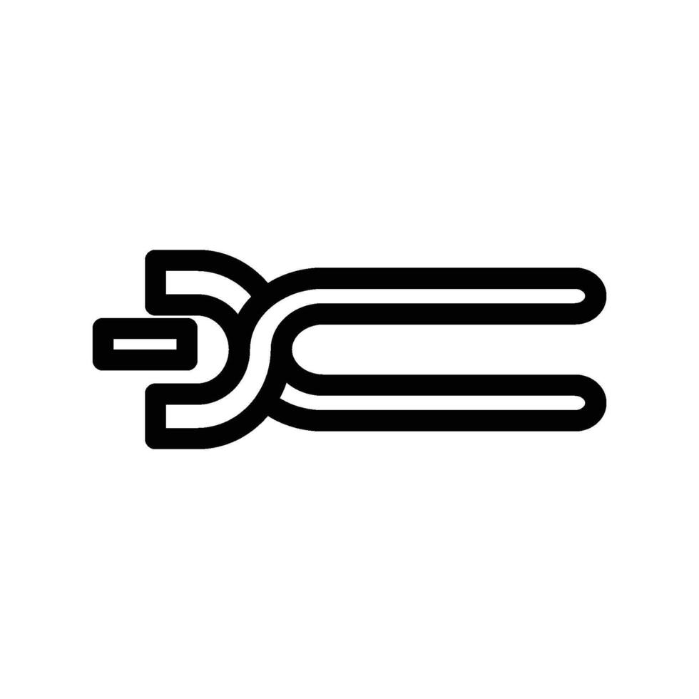 Blacksmith Tongs icon - outline vector