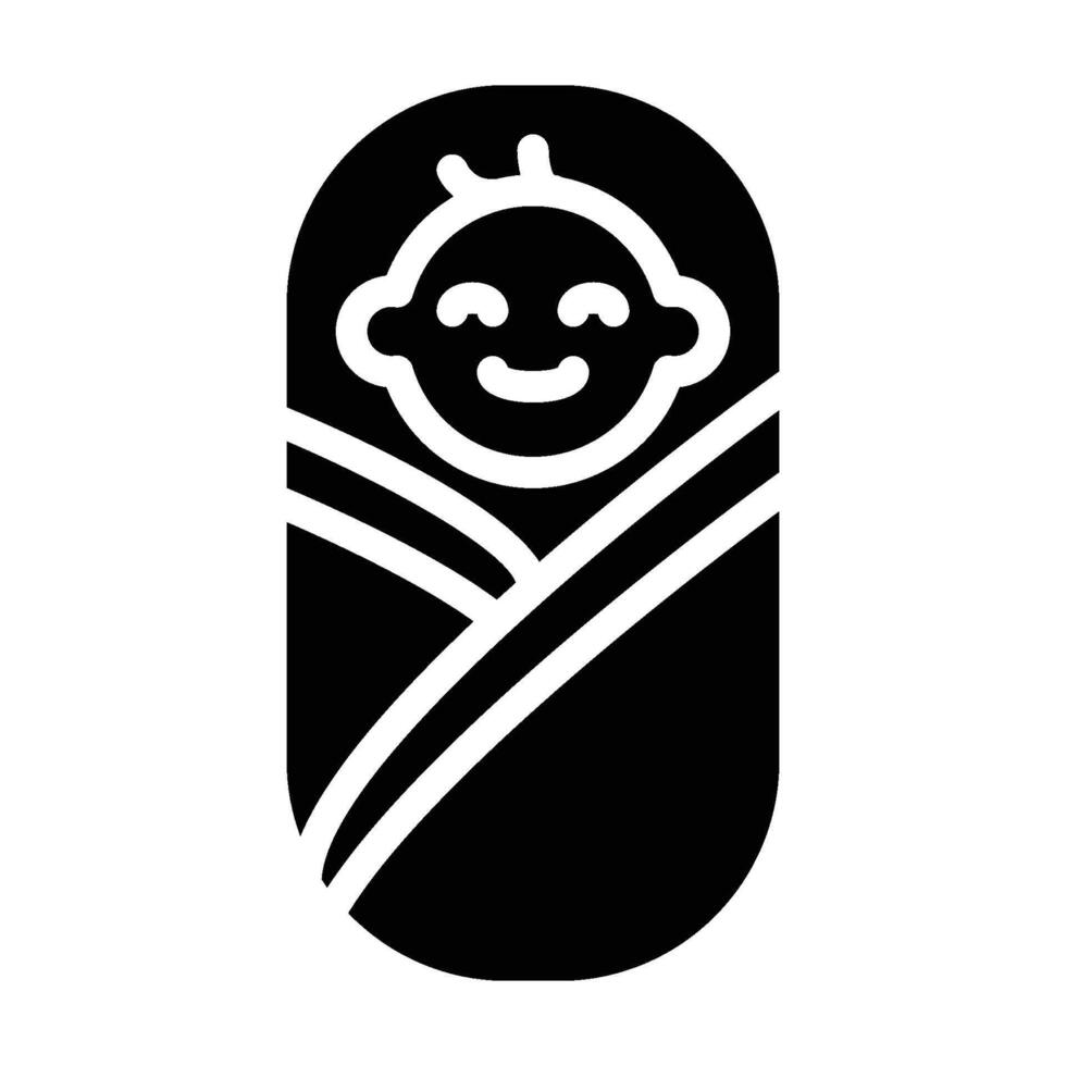 Baby Icon - solid vector