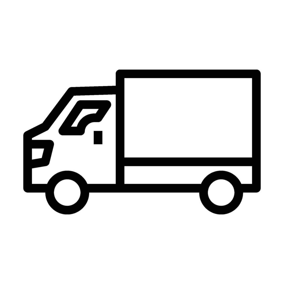 Truck Delivery icon - outline vector