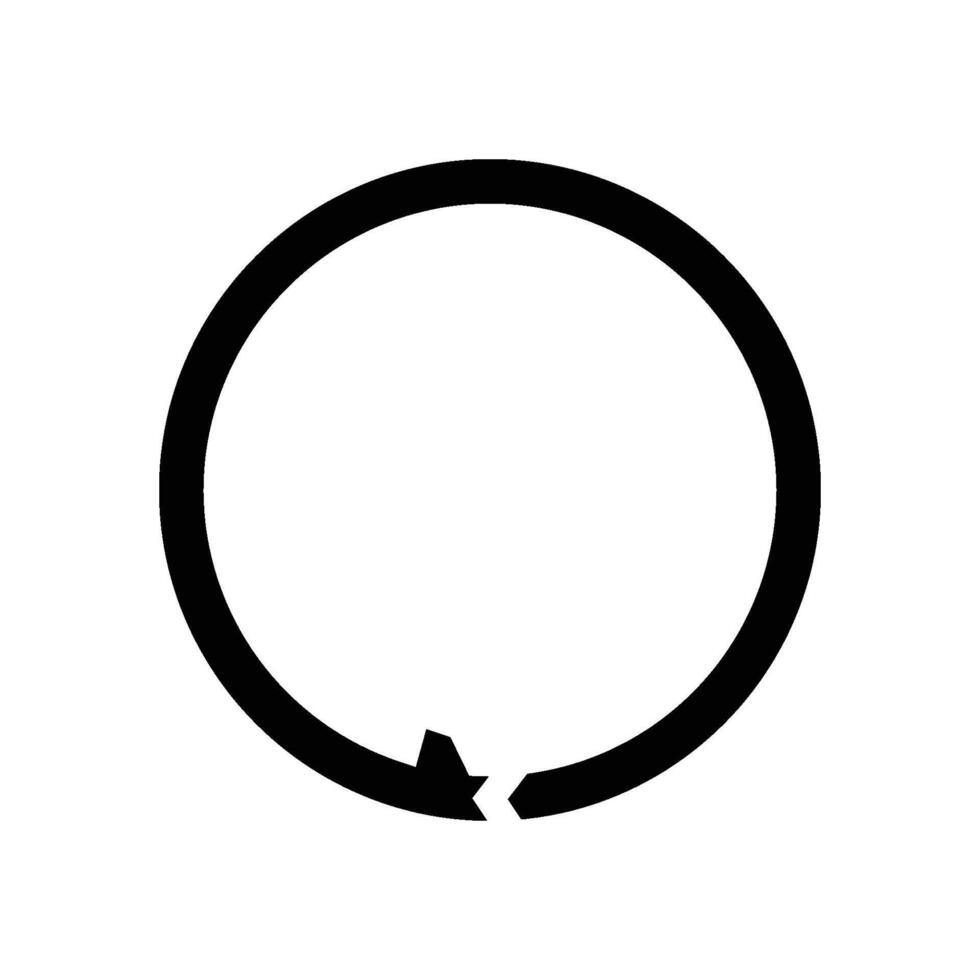 Ouroboros Eternal icon solid vector