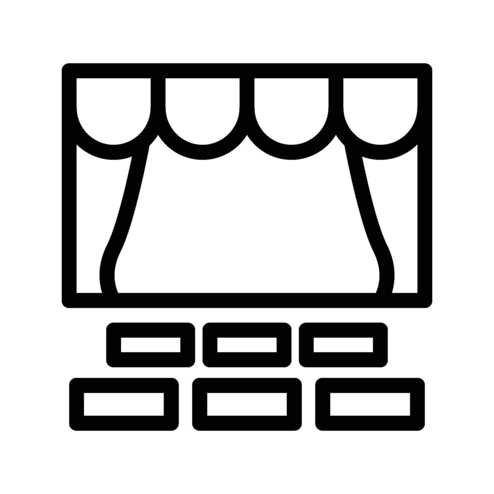 theatre icon - Line vector