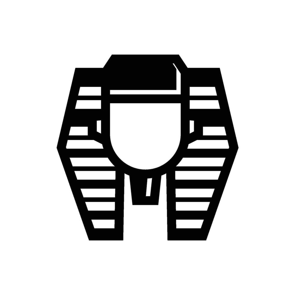 Pharaoh Ruler icon solid Design vector