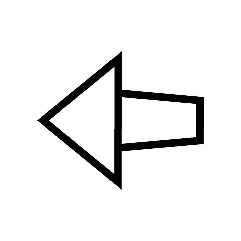turn signal icon line vector