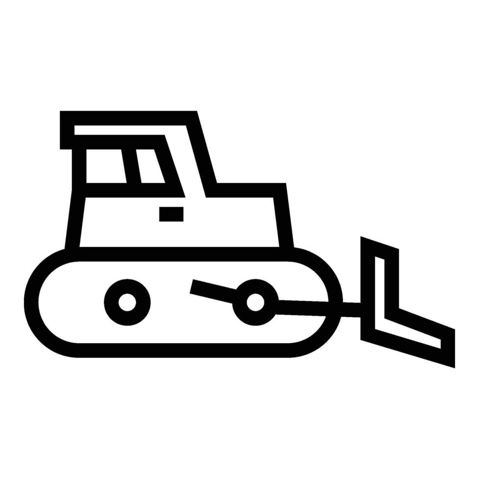 Steamroller icon - line vector