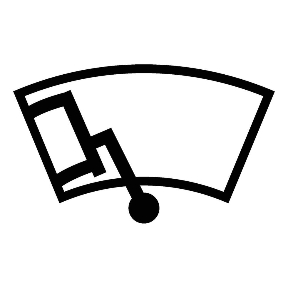 windshield icon line vector