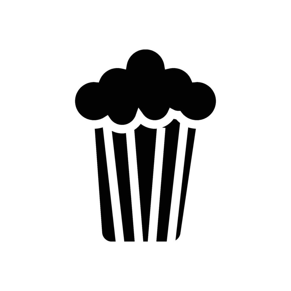 popcorn illustration - Solid vector