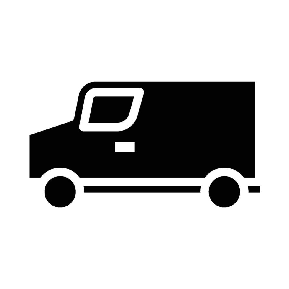 Passenger Van icon - solid vector