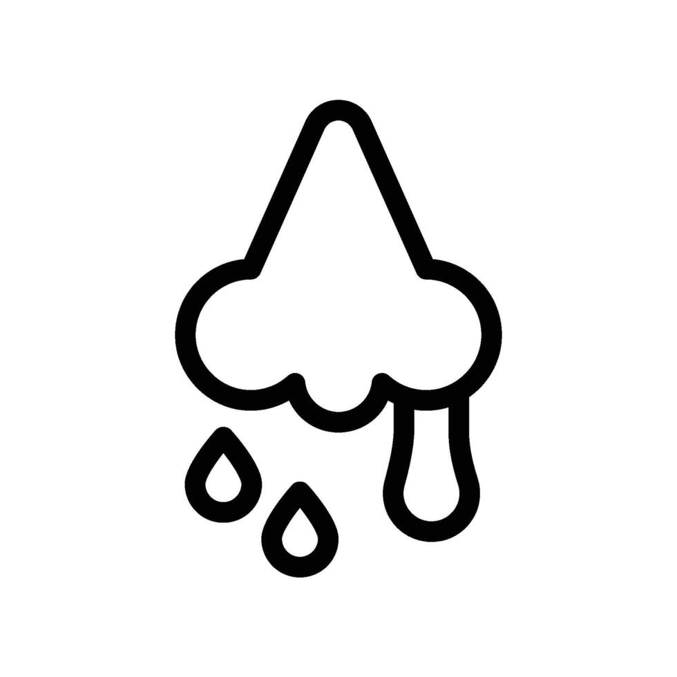 Flu icon - line vector