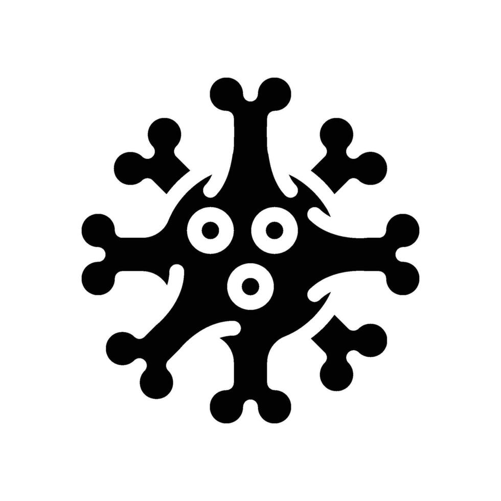 Corona Virus icon - solid vector