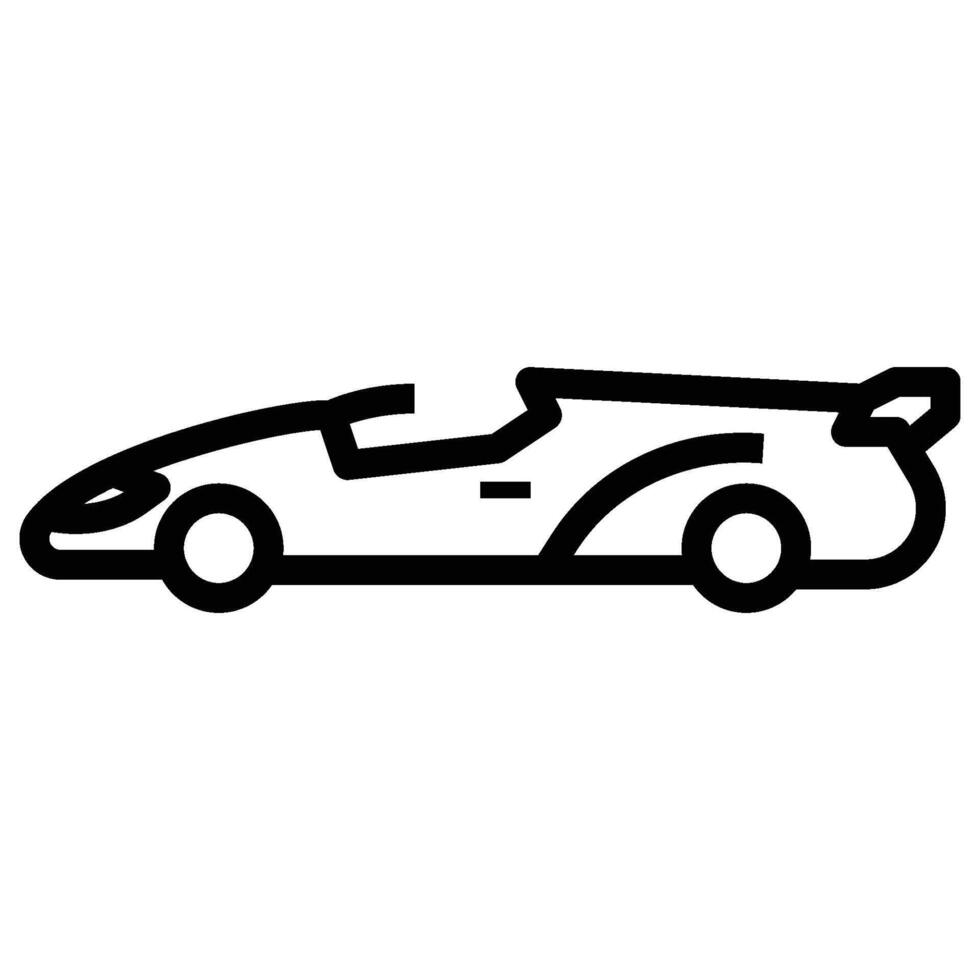 Super Car icon - outline vector