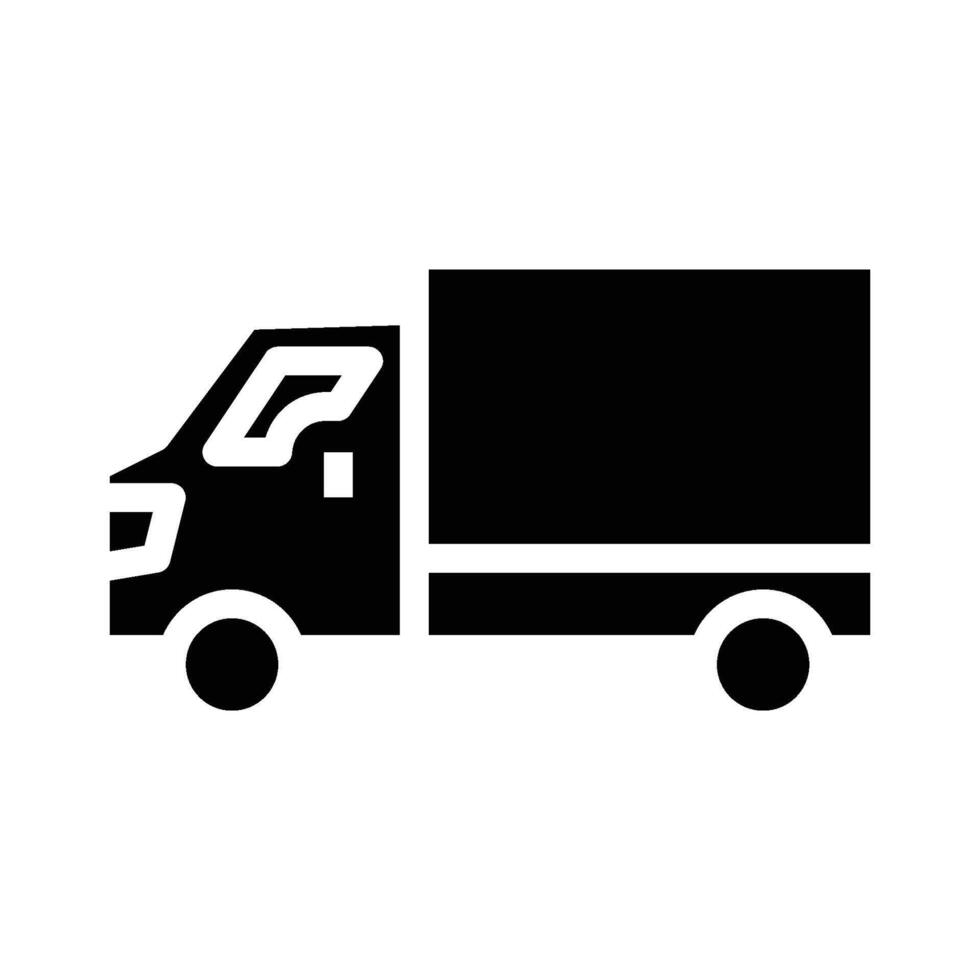 Truck Delivery icon - solid vector