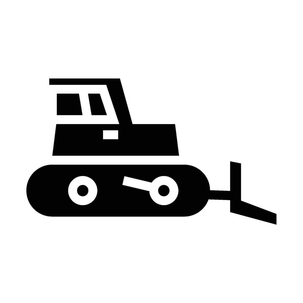 Steamroller icon - solid vector
